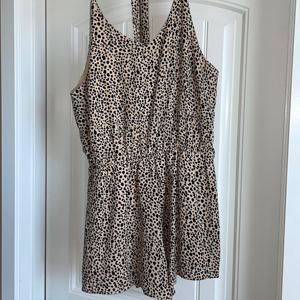 BNWOT animal print romper